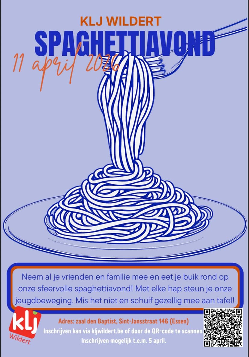 Spaghettiavond Banner